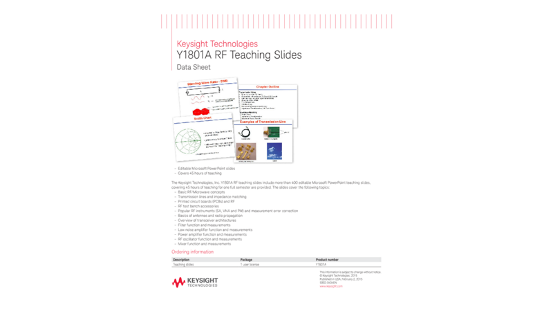 Y1801A RF Teaching Slides